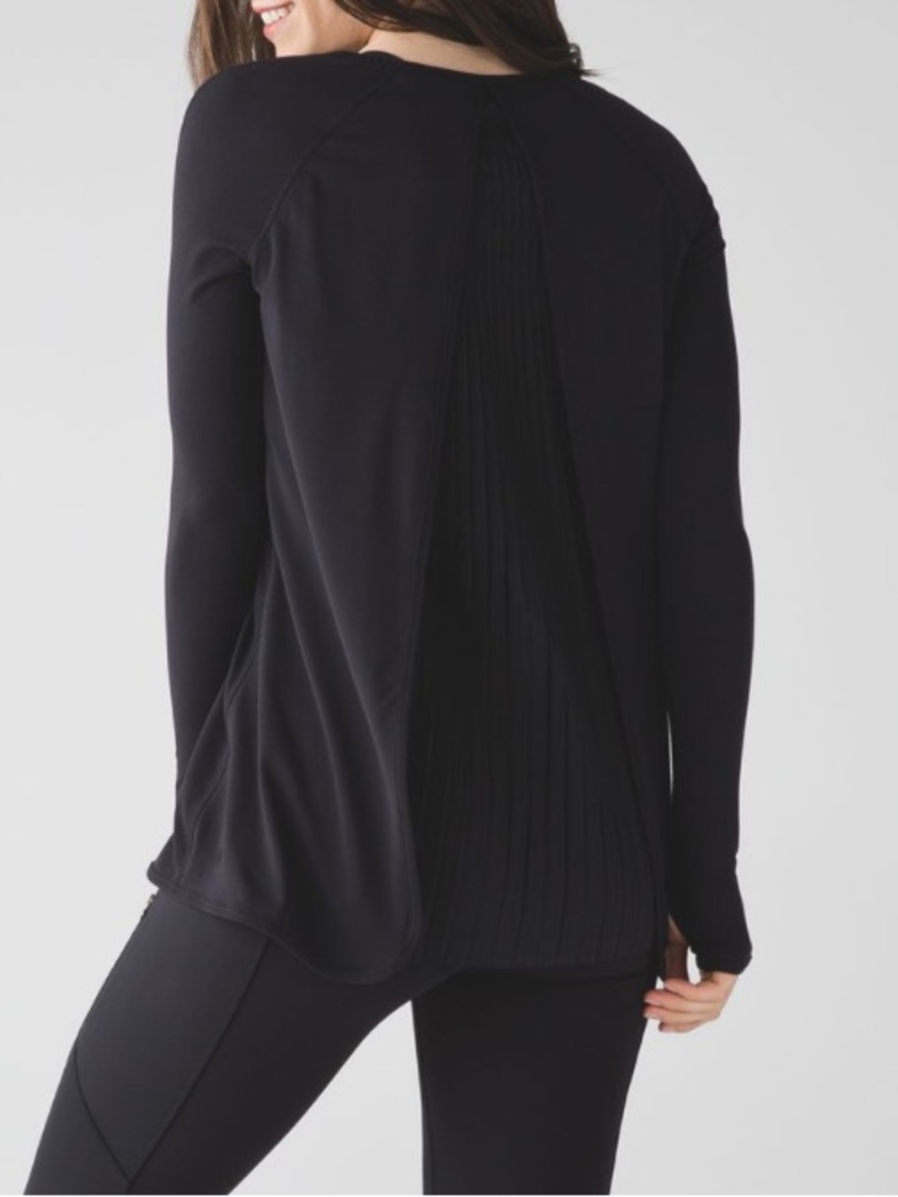 lululemon women’s Making Moves Pleated Back Crewneck Long Sleeve Top
Sz 6 Black - Picture 3 of 15